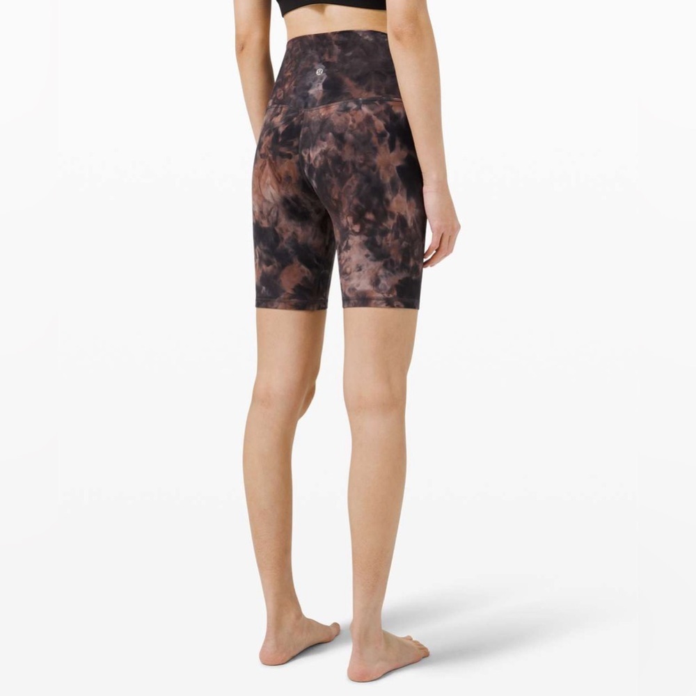 Lululemon Align Short 8" in Diamond Dye Graphite Grey Pink Pastel Size 0 - Picture 3 of 9